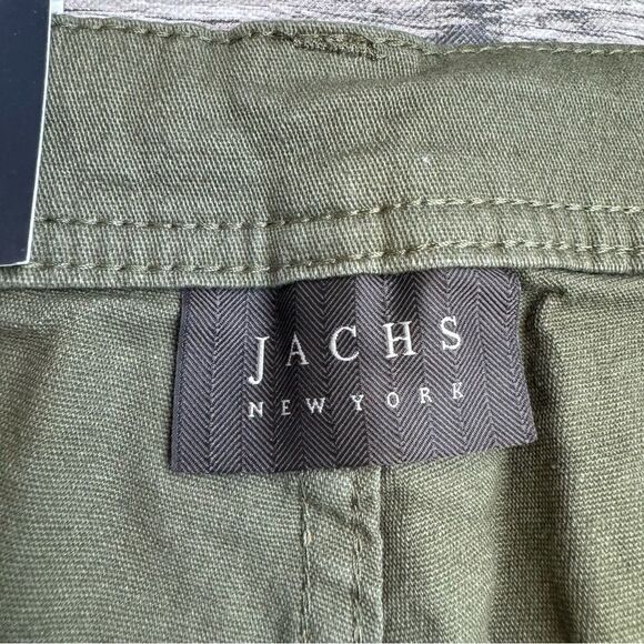 JACHS New York Men's Slim Fit 5-Pocket Pants Stretch Twill 42 x 34 Army Green - Picture 13 of 13